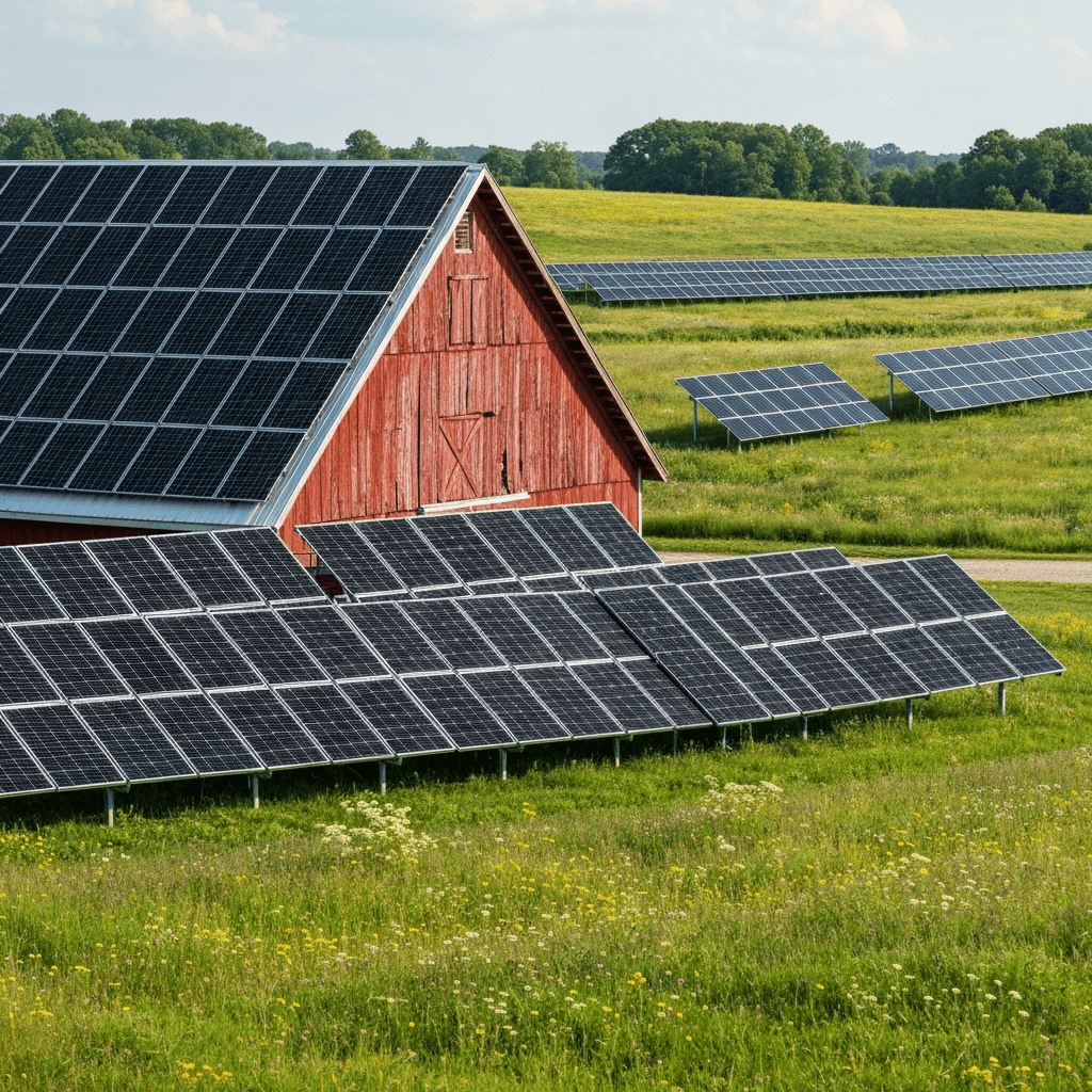 Agricultural solar installation